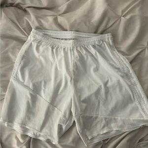Adidas White Athletic Performance Shorts